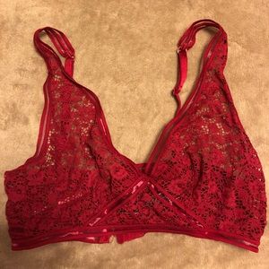 Victoria secret red bralette